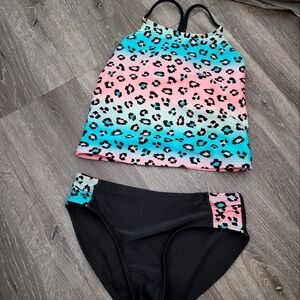 Cat & Jack Pink and Blue Bikini Set